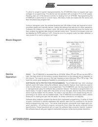 AT29BV020-15TI Datasheet Page 2