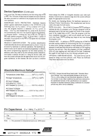AT29C010-15JC Datasheet Page 3