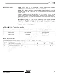 AT34C02-10TU-1.8 Datasheet Page 3