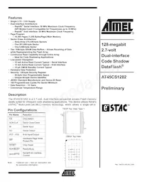 AT45CS1282-TC Datenblatt Cover
