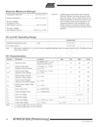 AT45CS1282-TC Datasheet Pagina 14