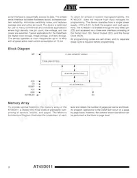 AT45D011-XI Datenblatt Seite 2