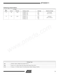 AT45D011-XI Datasheet Page 19