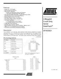 AT45D021-TI Datenblatt Cover