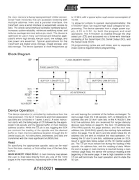 AT45D021-TI數據表 頁面 2
