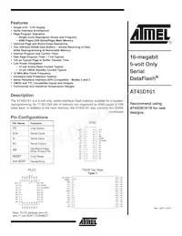 AT45D161-TI Datasheet Cover