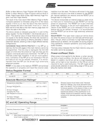AT45DB011-XI Datenblatt Seite 6