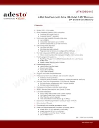AT45DB041E-UUN2B-T Datasheet Cover