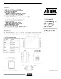 AT45DB161B-CNC-2.5 Datenblatt Cover