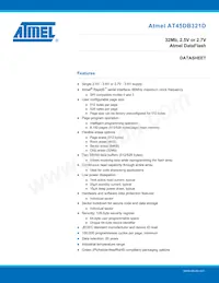 AT45DB321D-SU-2.5 Datasheet Cover