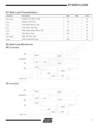 AT49BV040-15VI Datasheet Page 7