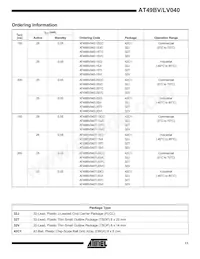AT49BV040-15VI Datasheet Page 11