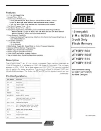 AT49BV1614T-11CI Datenblatt Cover