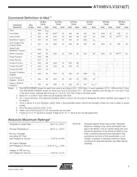 AT49BV3218T-90TI Datasheet Page 7