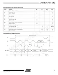 AT49BV3218T-90TI Datasheet Page 17