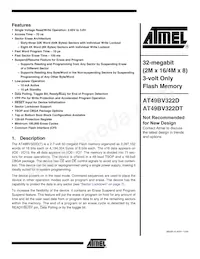 AT49BV322DT-70TU-T Datasheet Cover
