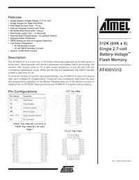 AT49BV512-90VC Datasheet Cover