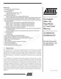 AT49BV6416T-70TI-T Datasheet Cover