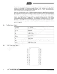 AT49BV6416T-70TI-T Datasheet Page 2