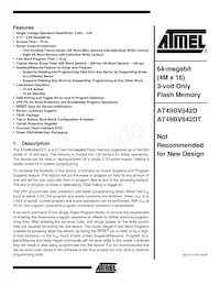 AT49BV642D-70TU-T Datasheet Cover