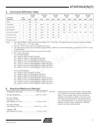 AT49F002ANT-55VU Datasheet Page 7