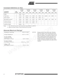 AT49F040-90TI Datasheet Page 4