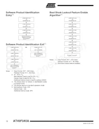 AT49F040A-70PI 데이터 시트 페이지 12