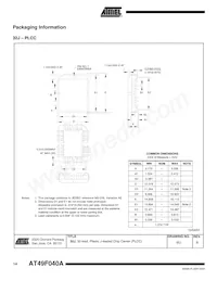 AT49F040A-70PI 데이터 시트 페이지 14