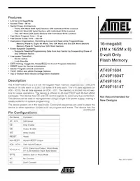 AT49F1614T-90TC Datasheet Cover