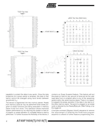AT49F1614T-90TC Datasheet Page 2