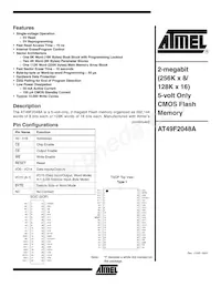 AT49F2048A-90RI Datasheet Cover