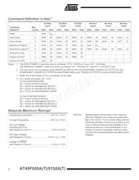 AT49F8192AT-70TC Datasheet Page 6