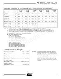 AT49F8192AT-70TC Datasheet Page 7