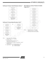 AT49LV002T-70VI Datasheet Page 13