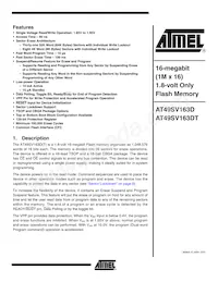 AT49SV163DT-80TU Datasheet Copertura