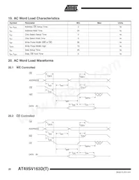 AT49SV163DT-80TU Datasheet Page 20