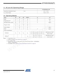 AT49SV802AT-90TI Datasheet Page 17