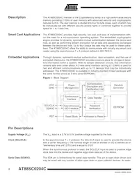 AT88SC0204C-CI Datasheet Page 2