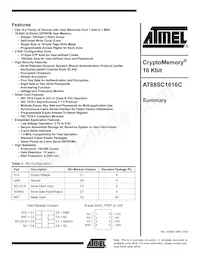 AT88SC1616C-CI Datasheet Cover