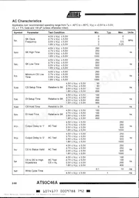 AT93C46A-10SC Datasheet Page 4