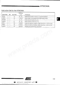 AT93C46A-10SC Datasheet Pagina 5