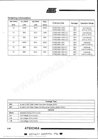 AT93C46A-10SC Datasheet Page 10