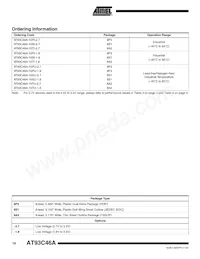 AT93C46A-10TU-1.8 Datasheet Page 10