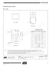 AT93C46A-10TU-1.8 Datasheet Page 11