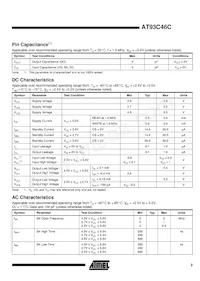 AT93C46C-10SI Datenblatt Seite 3