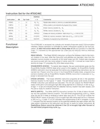 AT93C46C-10SI-2.7 Datasheet Page 5