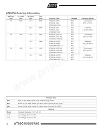 AT93C66-10SC Datasheet Page 12