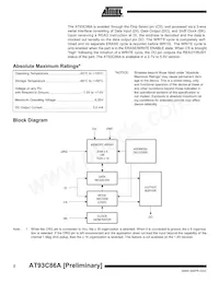 AT93C86A-10TI-2.7 Datasheet Page 2