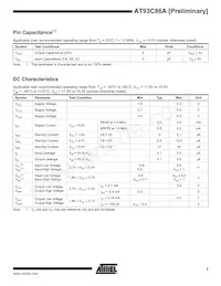 AT93C86A-10TI-2.7 Datasheet Page 3