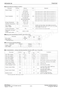 BR24G08-3A Datasheet Page 2